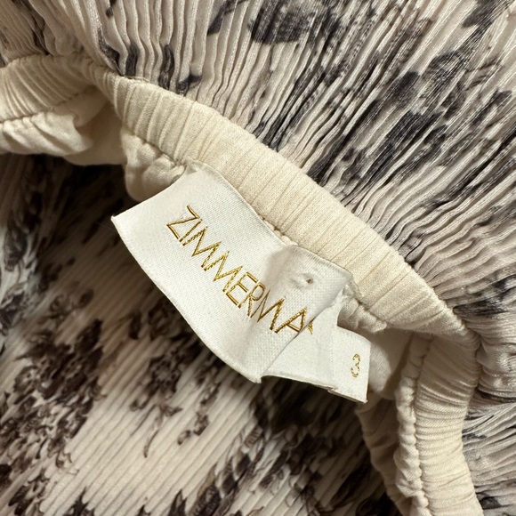 ZIMMERMANN  Wild Botanica Floral-Print Plissé-Crepe Midi Skirt - Ivory - Picture 4 of 6